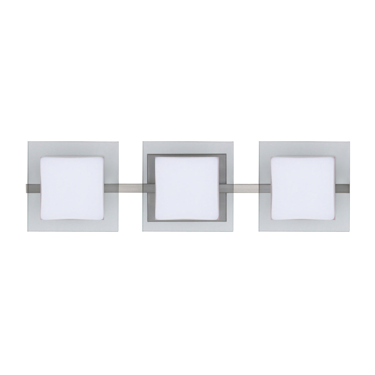 Besa Alex vanity light option – Opal/Clear, Satin Nickel