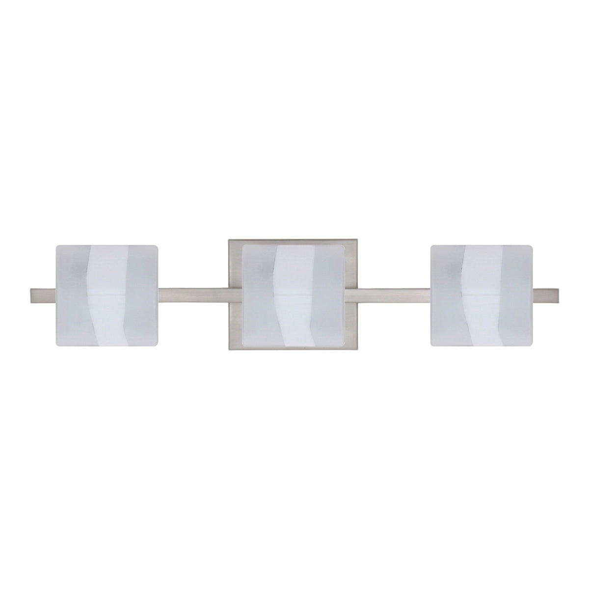 Besa Paolo vanity light option – Opal Frost, Satin Nickel