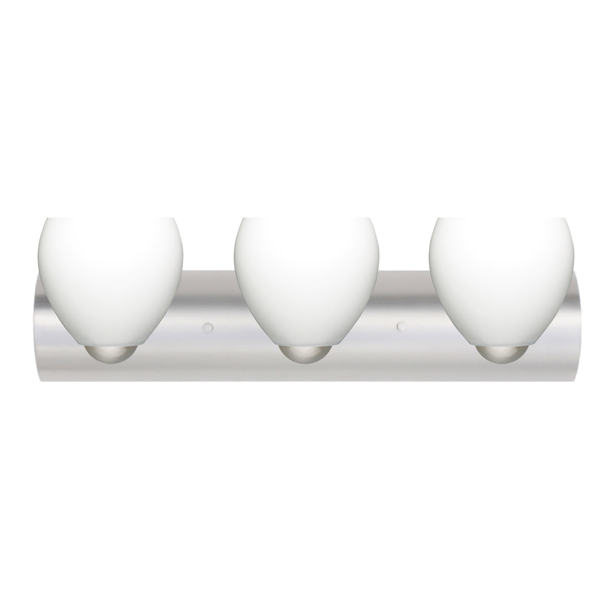 Besa Bolla vanity light option – Opal Matte, Satin Nickel