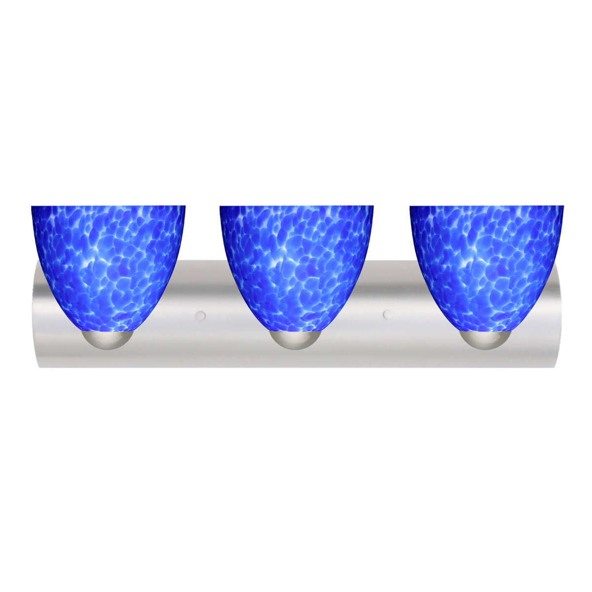 Besa Sasha wall sconce option – Blue Cloud, Satin Nickel