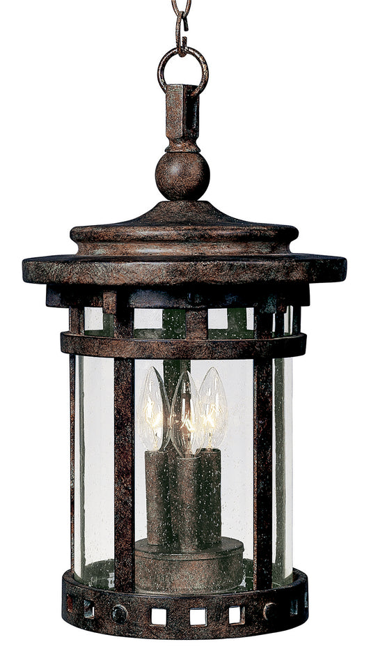 Santa Barbara VX 3-LT Outdoor Hanging Lantern Sienna by Maxim Lighting