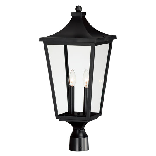 Sutton Place VX 2-Light Outdoor Post Lantern Black by Maxim Lighting