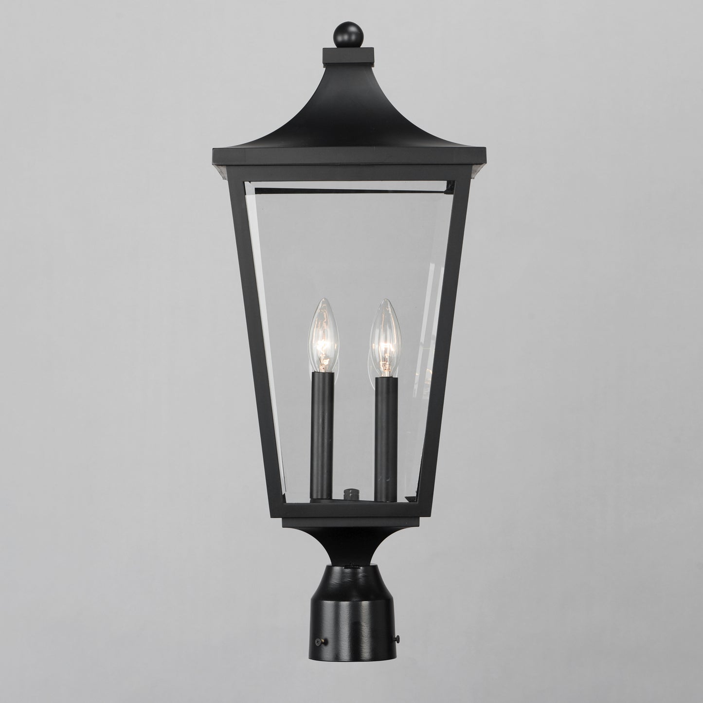 Sutton Place VX 2-Light Outdoor Post Lantern Black by Maxim Lighting