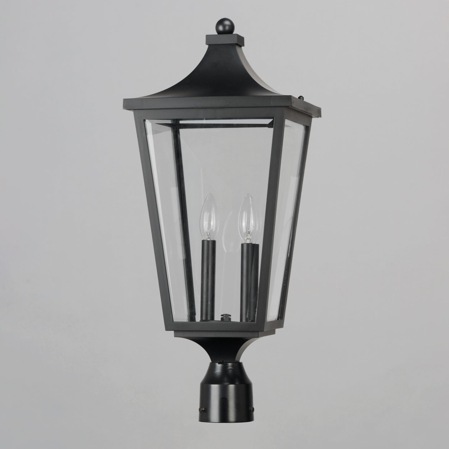 Sutton Place VX 2-Light Outdoor Post Lantern Black by Maxim Lighting