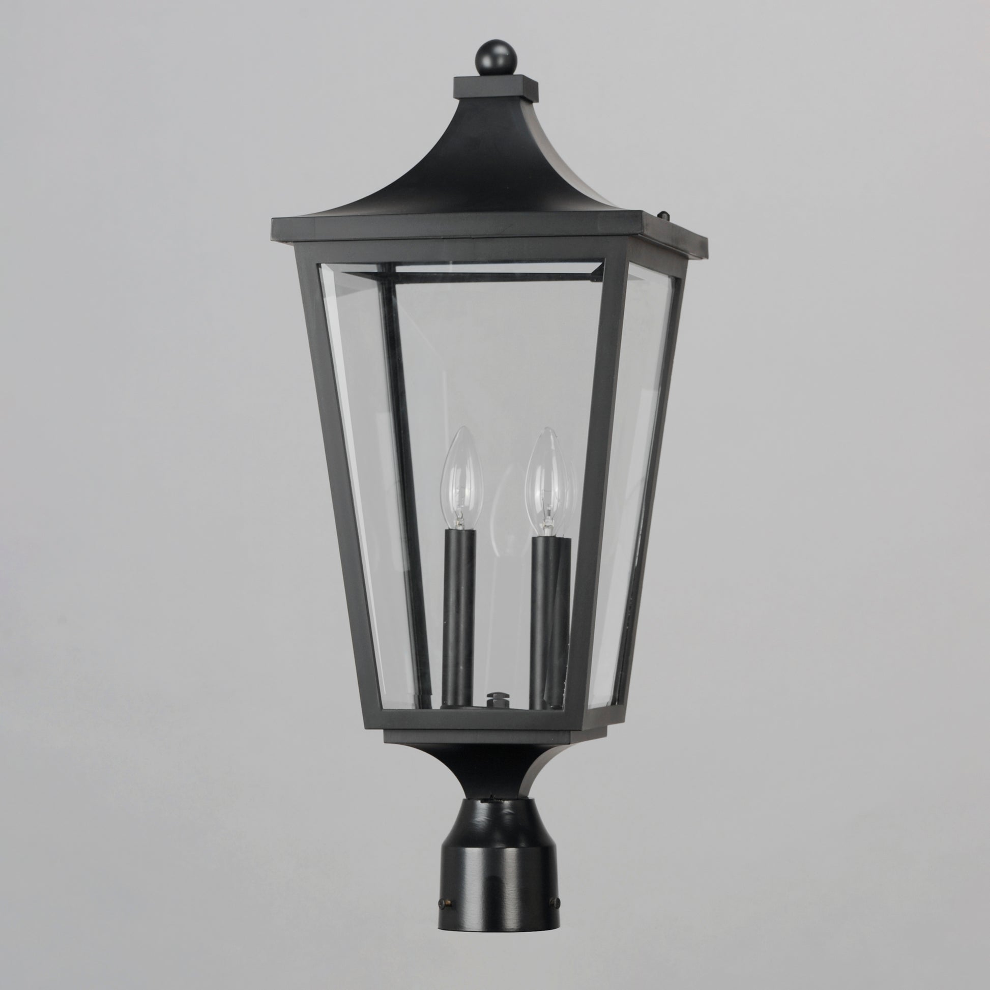 Sutton Place VX 2-Light Outdoor Post Lantern Black by Maxim Lighting