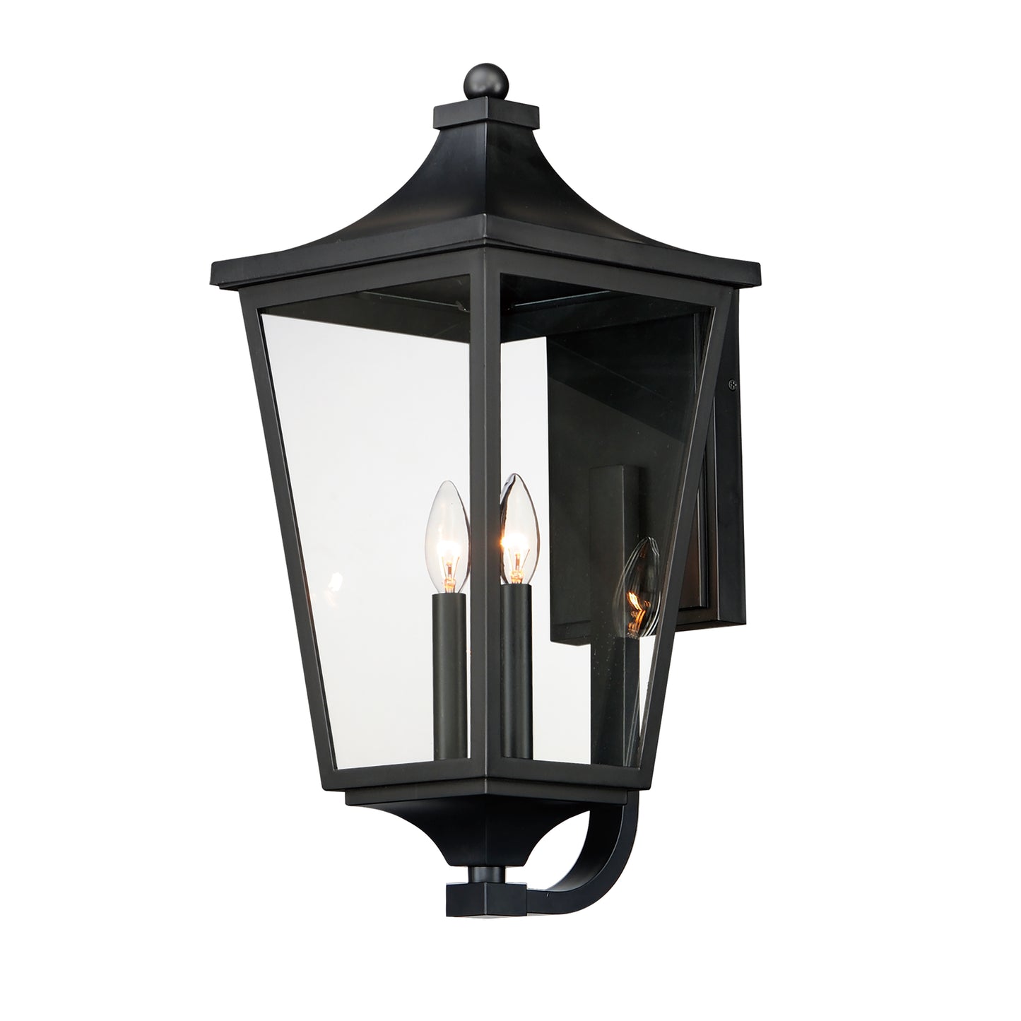 Sutton Place VX Large 2-Light Outdoor Sconce Black by Maxim Lighting
