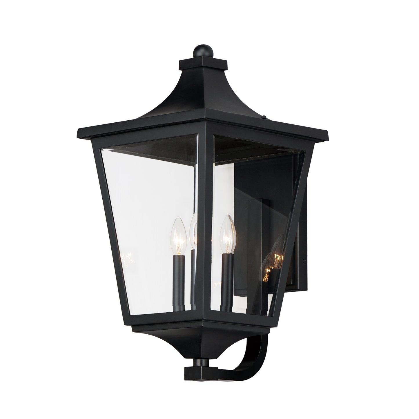 Sutton Place VX 3-Light Outdoor Lantern Black by Maxim Lighting