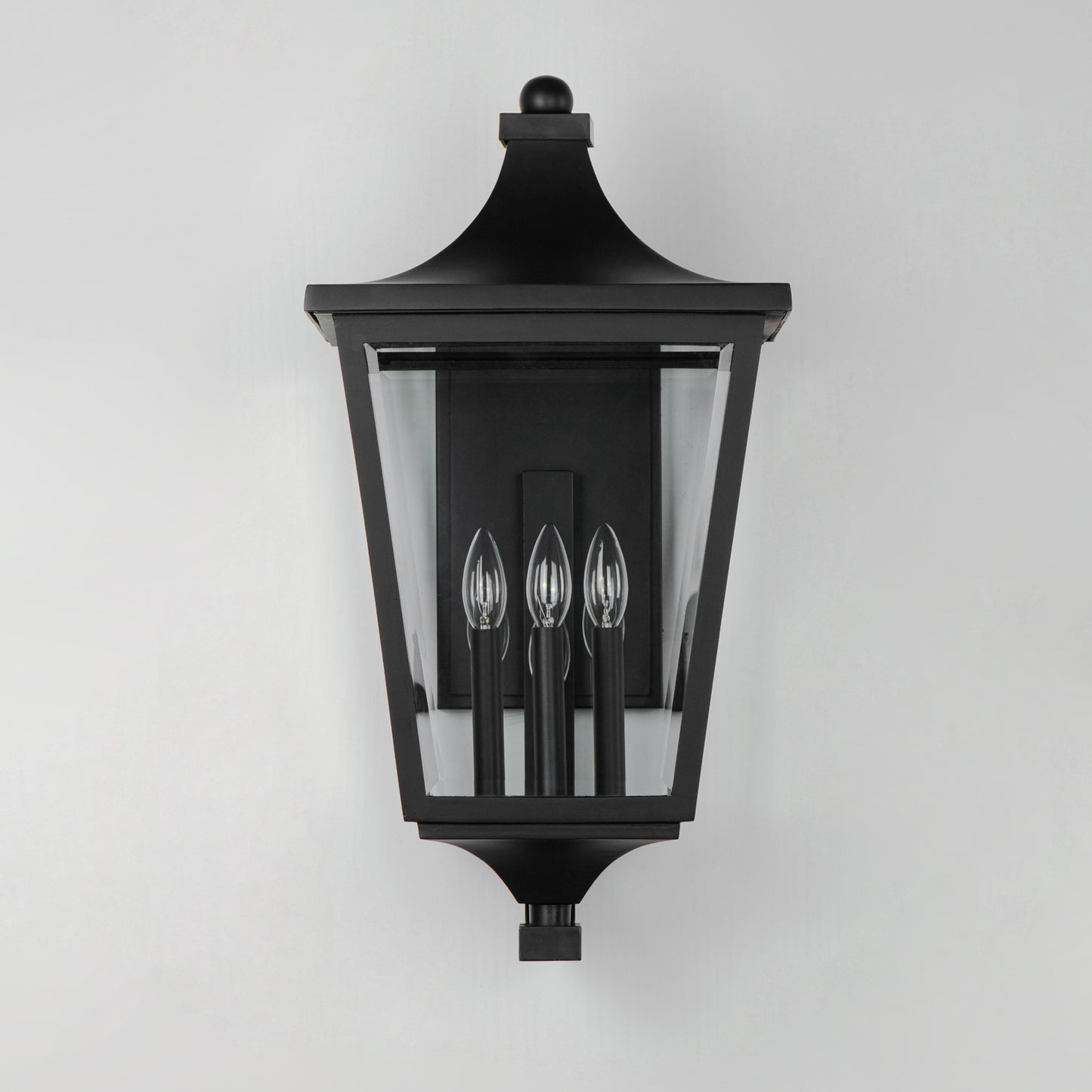 Sutton Place VX 3-Light Outdoor Lantern Black by Maxim Lighting