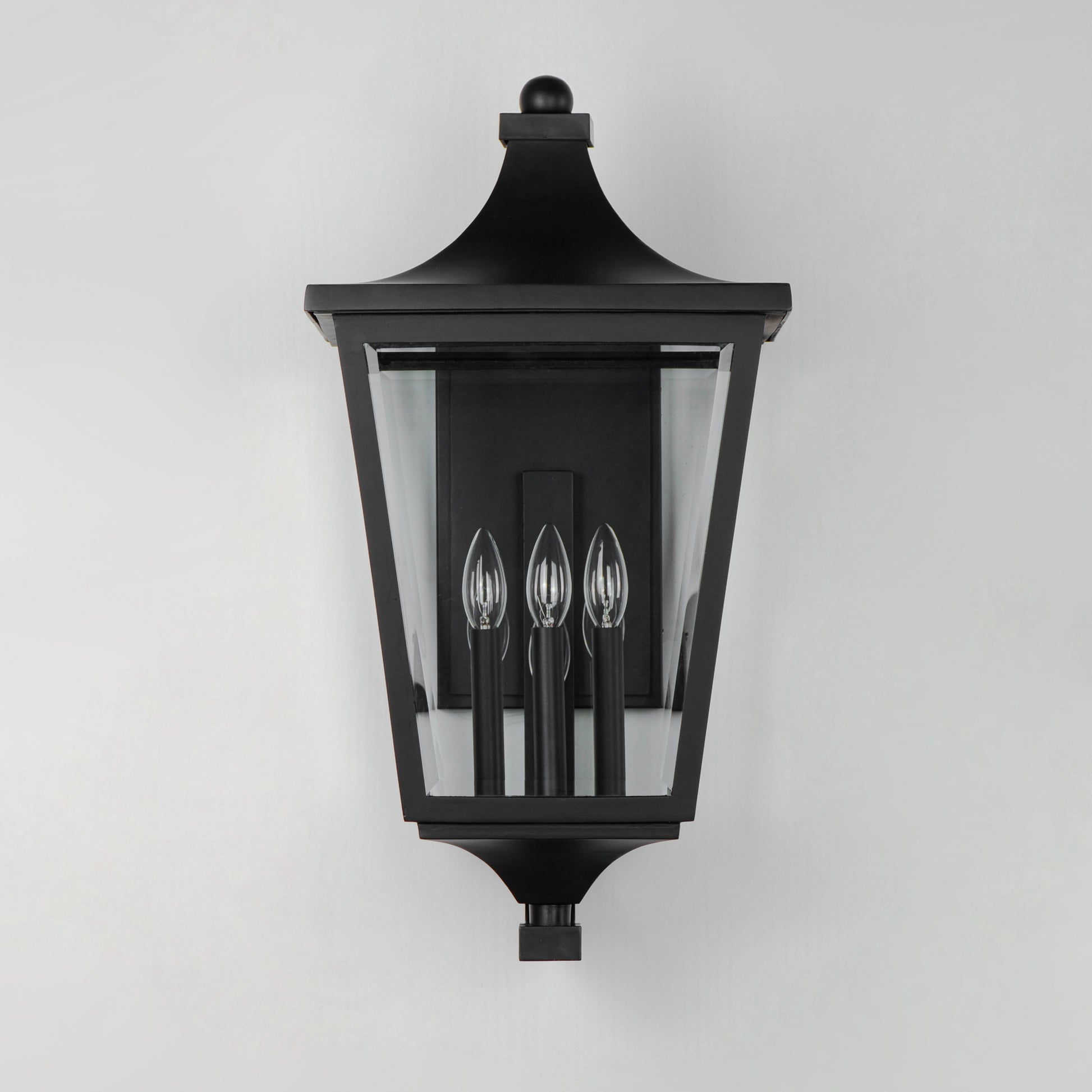Sutton Place VX 3-Light Outdoor Lantern Black by Maxim Lighting