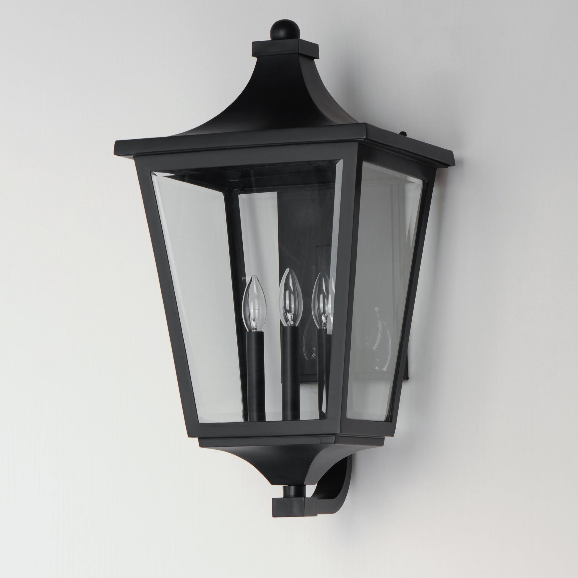 Sutton Place VX 3-Light Outdoor Lantern Black by Maxim Lighting
