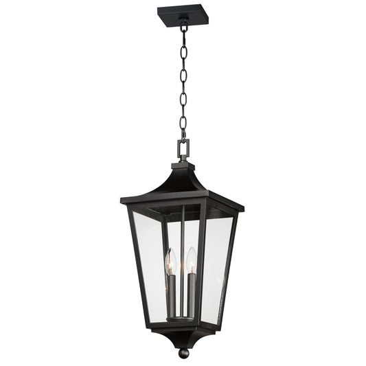 Sutton Place VX 2-Light Outdoor Hanging Lantern Black by Maxim Lighting