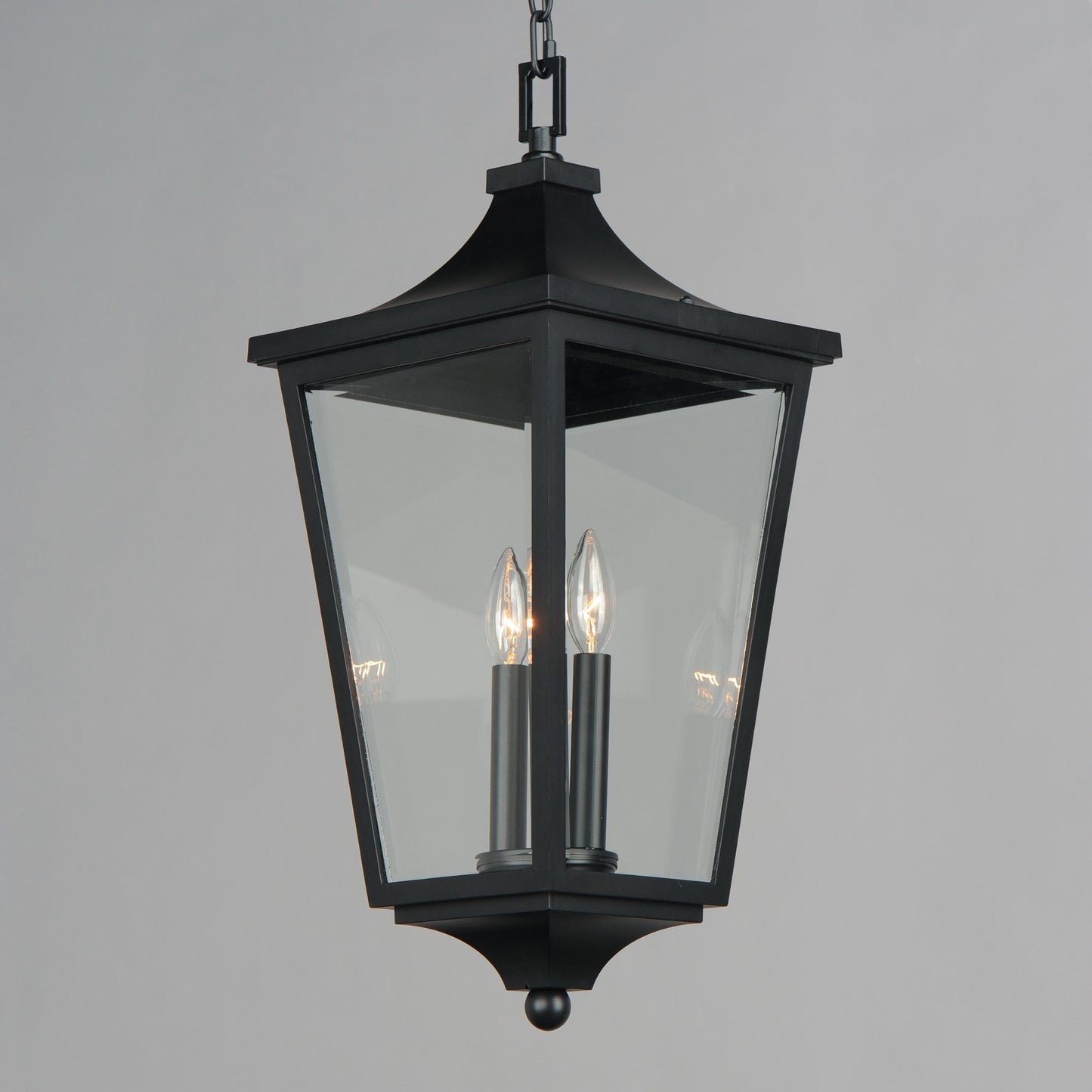Sutton Place VX 2-Light Outdoor Hanging Lantern Black by Maxim Lighting