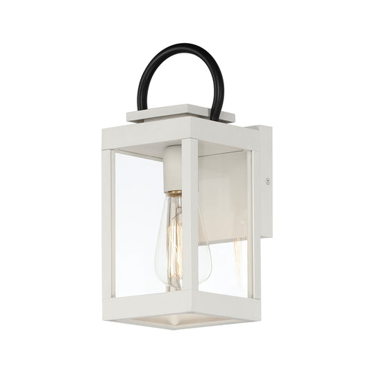 Nassau Outdoor Wall Lantern White/Black by Maxim Lighting