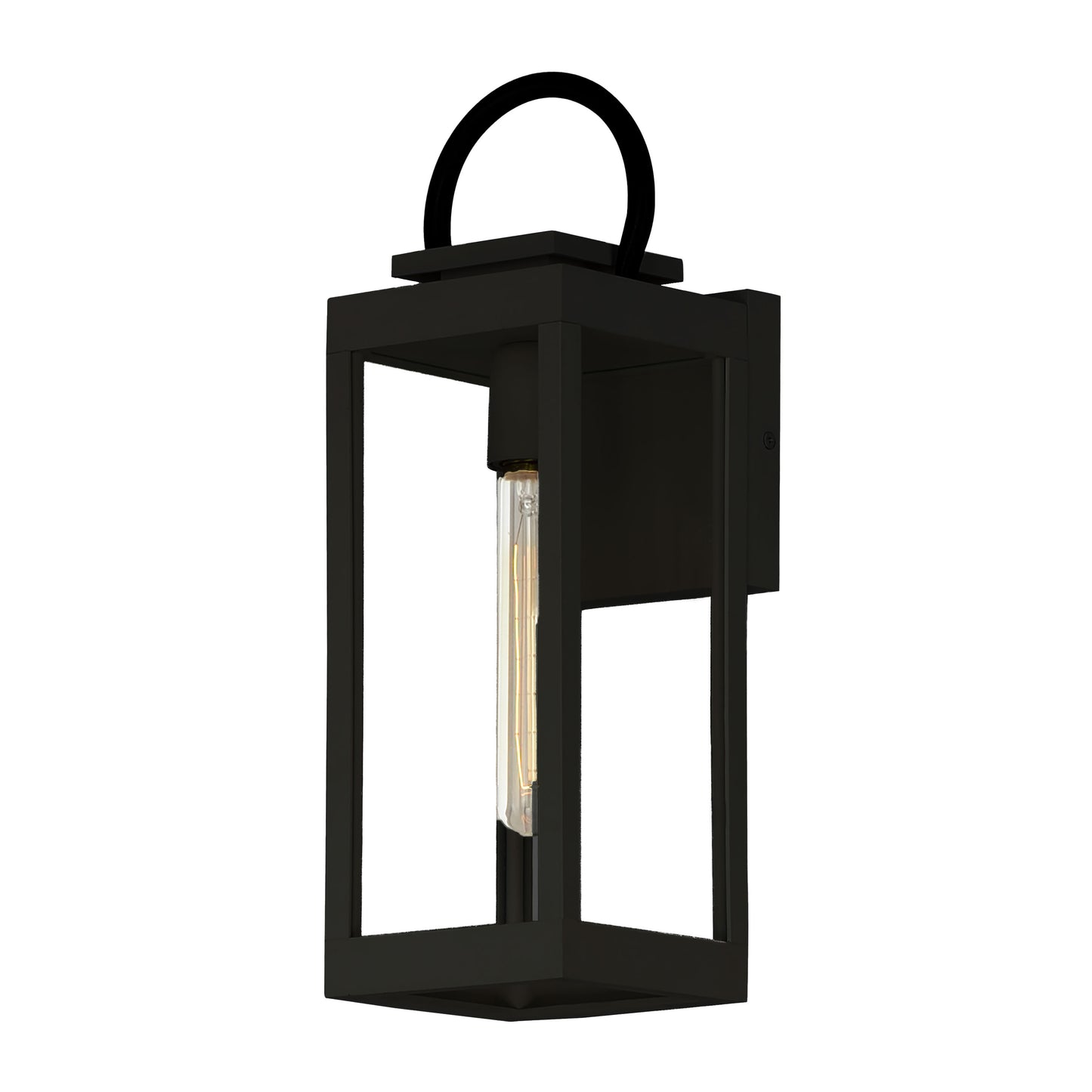 Nassau VX Medium Outdoor Wall Lantern Black by Maxim Lighting
