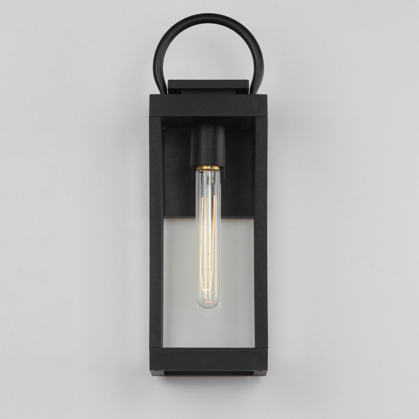Nassau VX Medium Outdoor Wall Lantern Black by Maxim Lighting