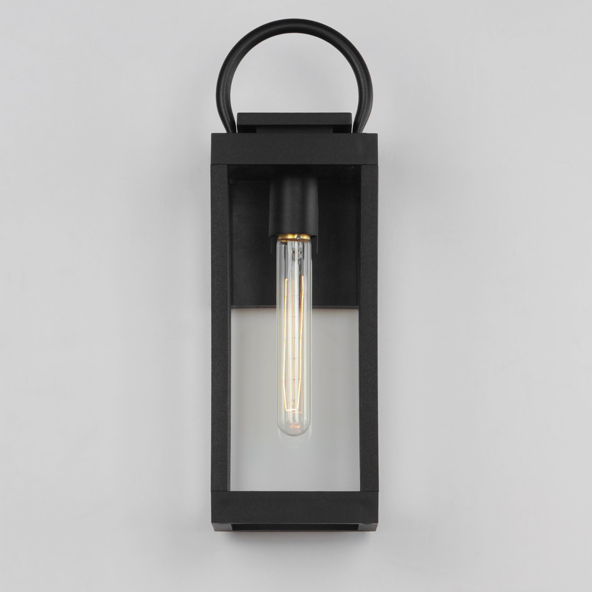 Nassau VX Medium Outdoor Wall Lantern Black by Maxim Lighting