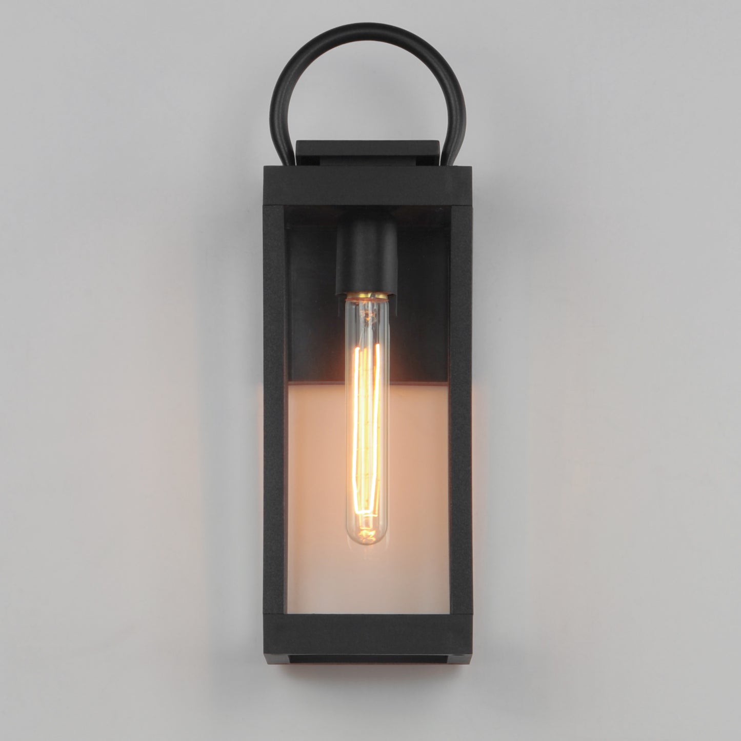 Nassau VX Medium Outdoor Wall Lantern Black by Maxim Lighting