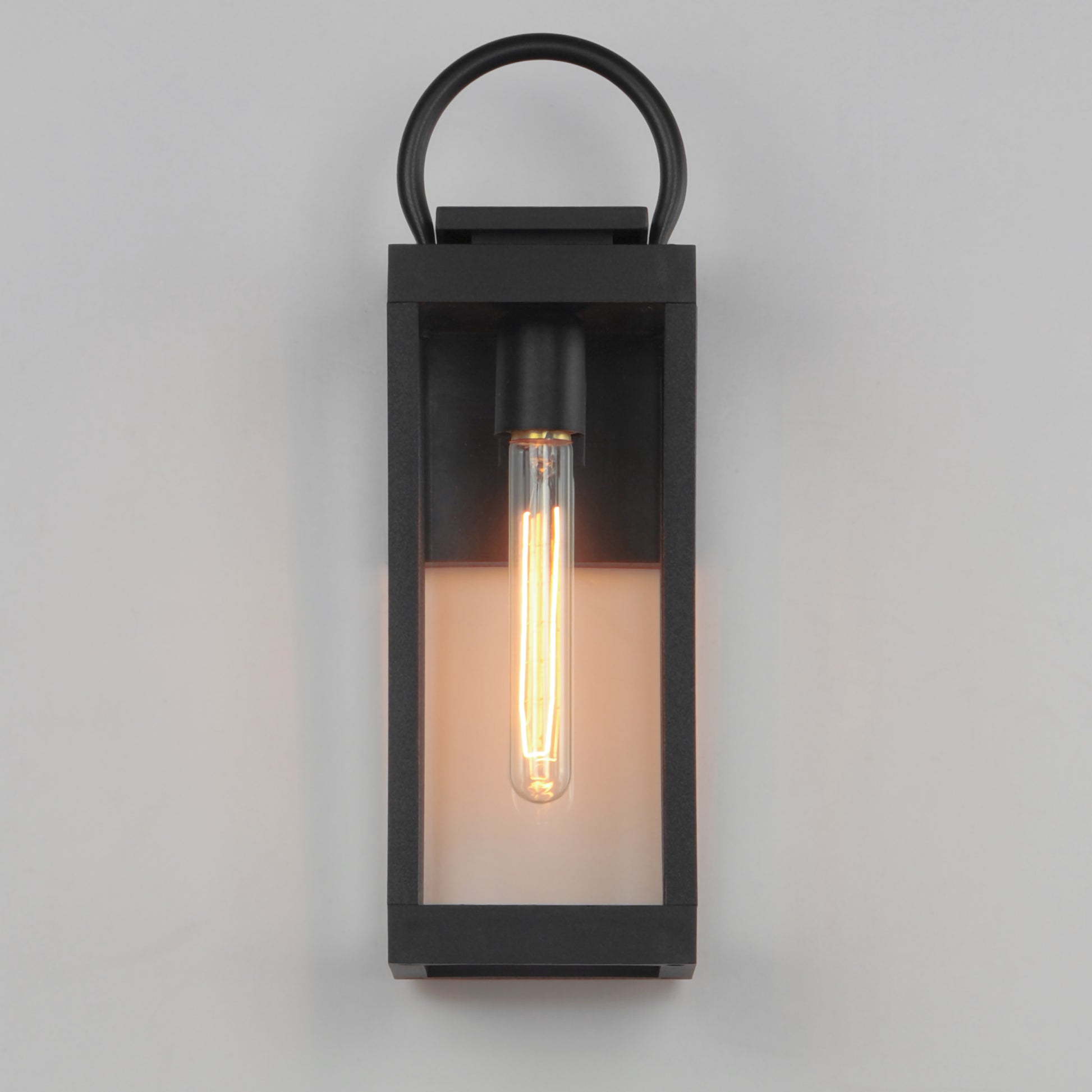 Nassau VX Medium Outdoor Wall Lantern Black by Maxim Lighting