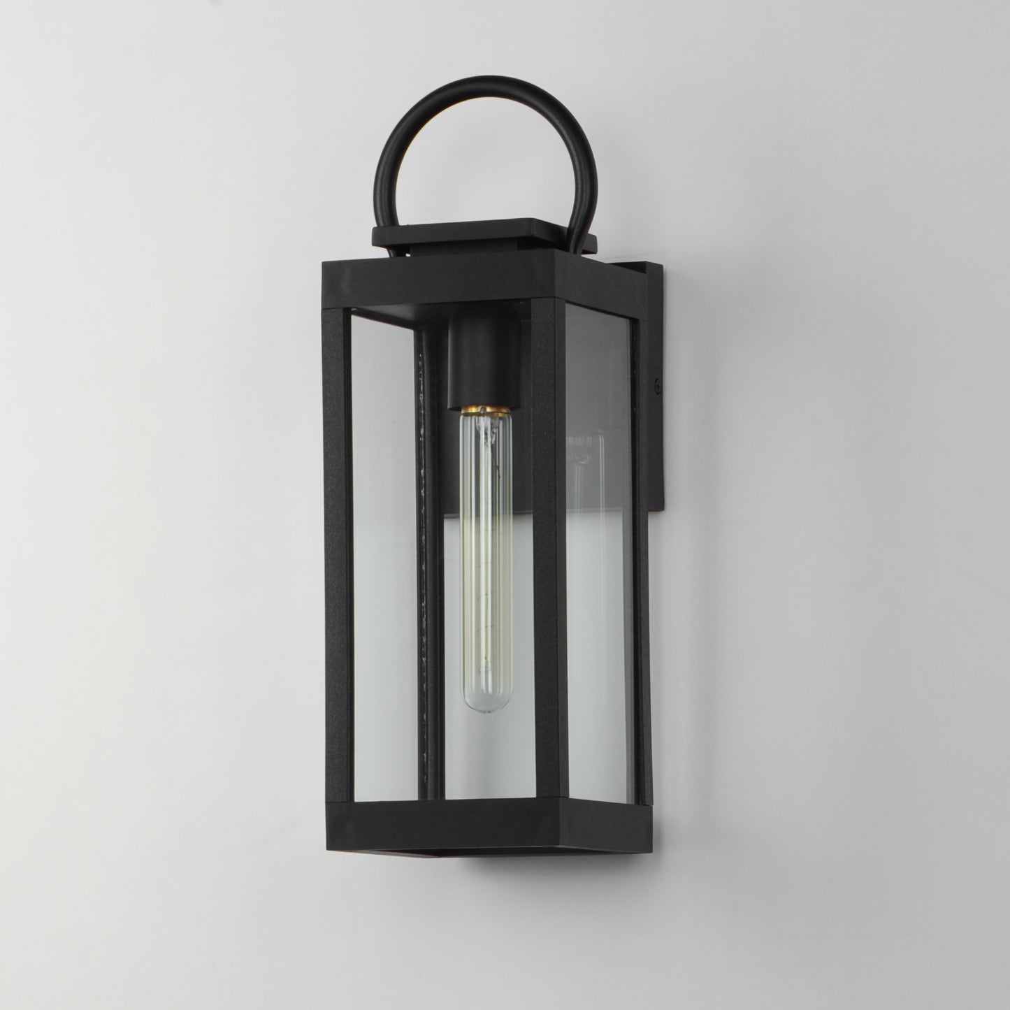 Nassau VX Medium Outdoor Wall Lantern Black by Maxim Lighting
