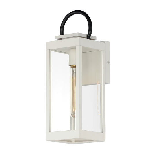 Nassau Medium Outdoor Wall Lantern White/Black by Maxim Lighting