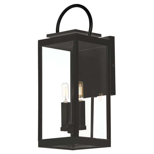 Nassau VX Large Outdoor Wall Lantern Black by Maxim Lighting