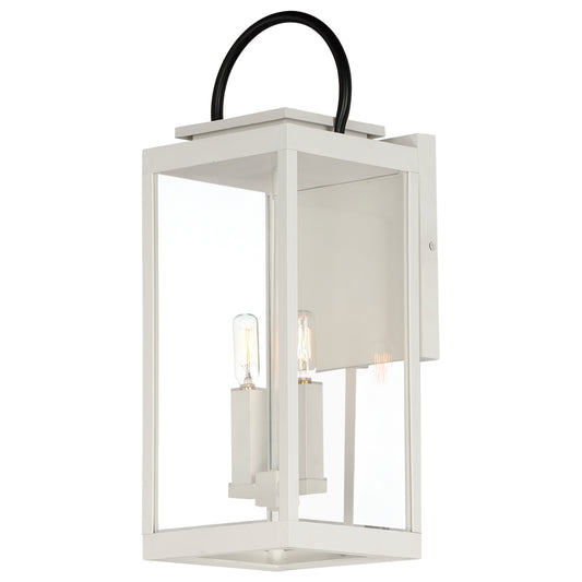 Nassau Large Outdoor Wall Lantern White/Black by Maxim Lighting