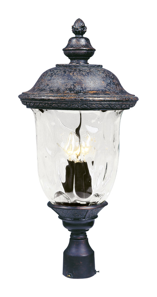 Carriage House VX 3-Light Outdoor Pole/Post Lan Oriental Bronze by Maxim Lighting