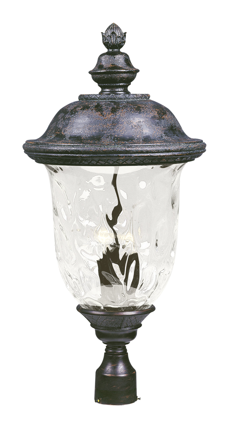 Carriage House VX 3-Light Outdoor Pole/Post Lan Oriental Bronze by Maxim Lighting