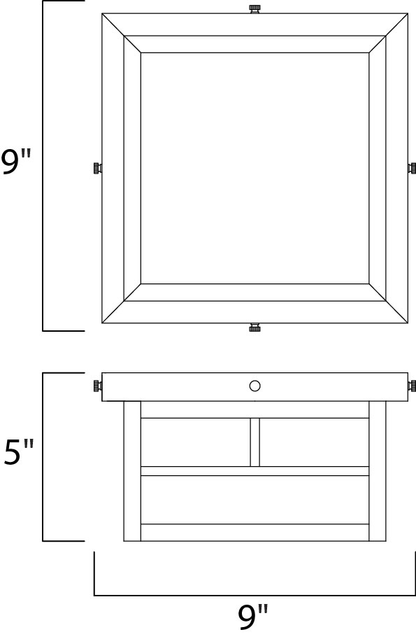 Coldwater 2-Light Outdoor Ceiling Mount Black by Maxim Lighting