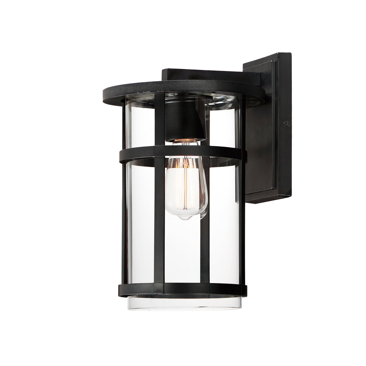 Clyde VX Medium Outdoor Wall Sconce Black by Maxim Lighting