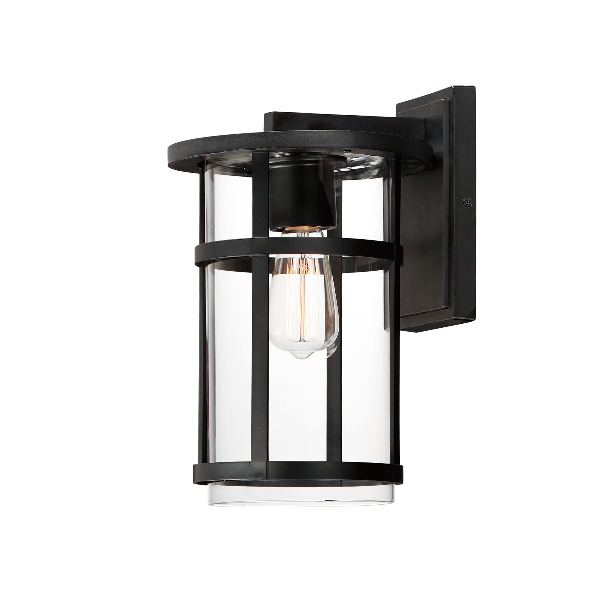 Clyde VX Medium Outdoor Wall Sconce Black by Maxim Lighting