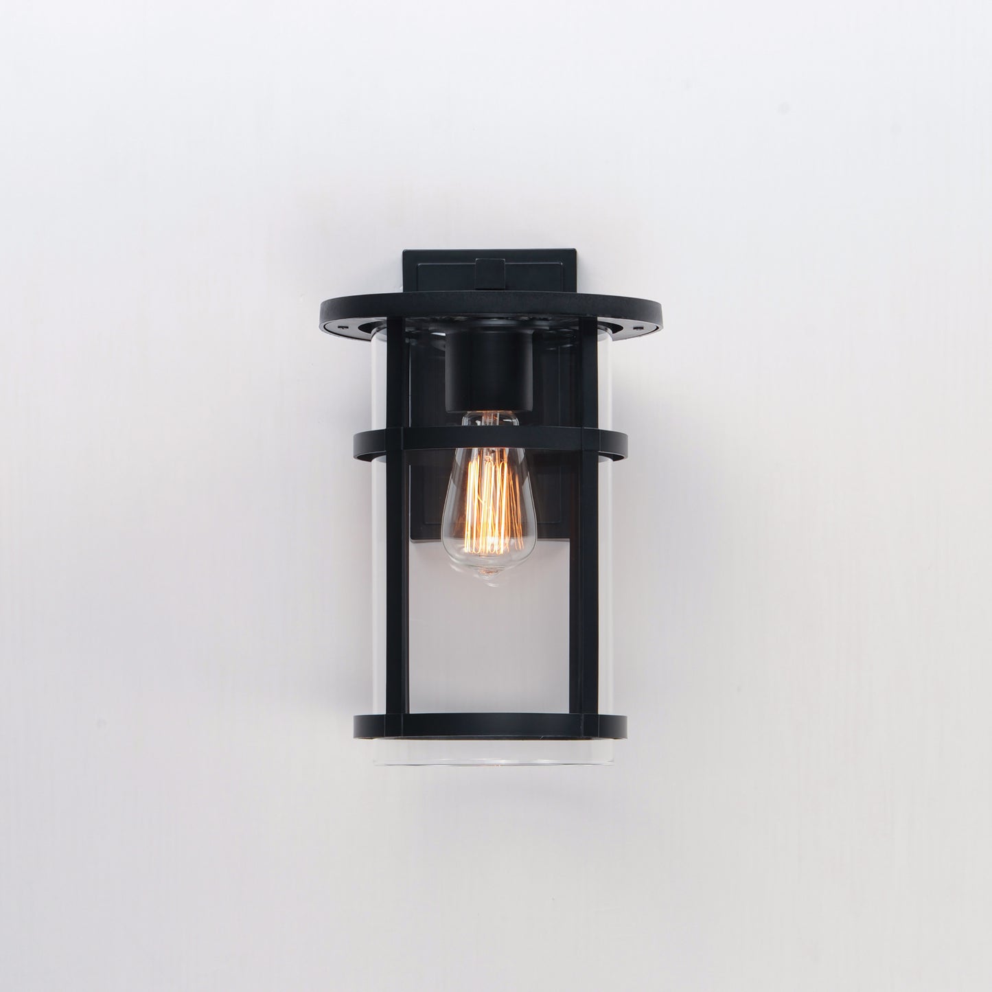 Clyde VX Medium Outdoor Wall Sconce Black by Maxim Lighting