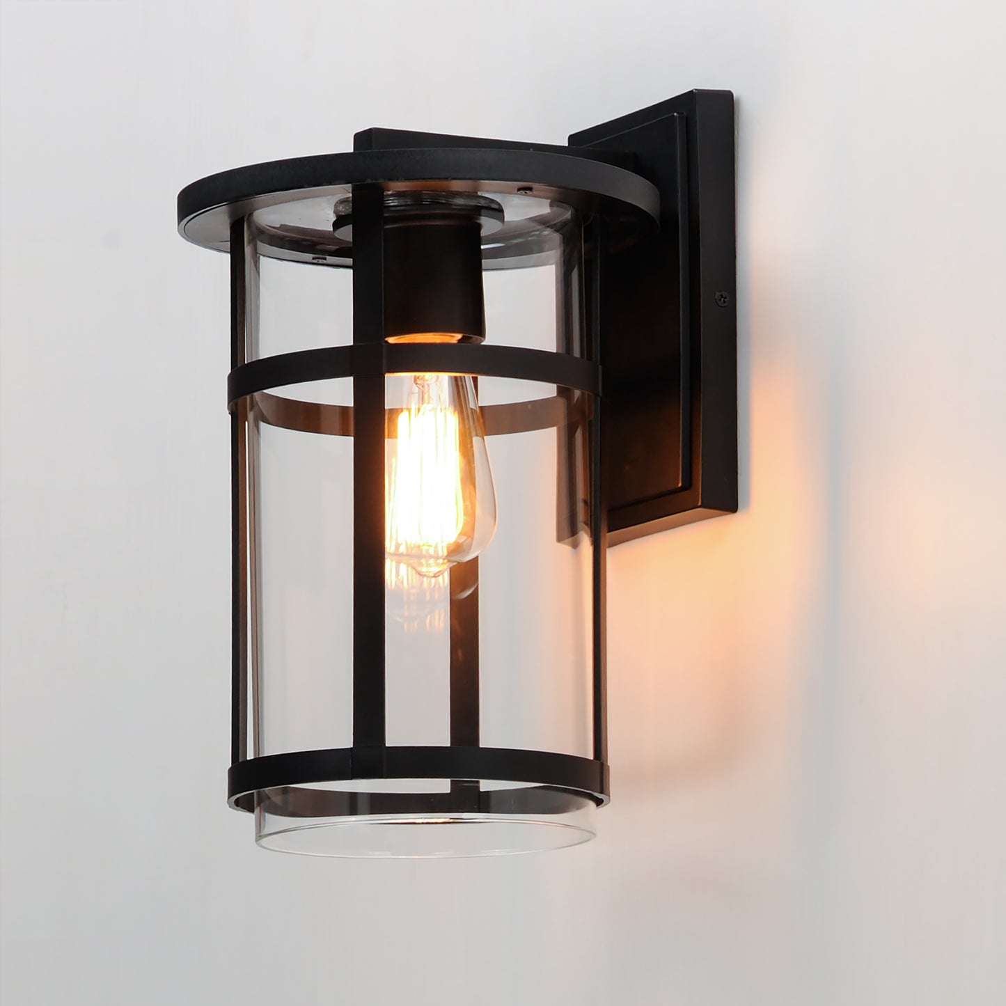 Clyde VX Medium Outdoor Wall Sconce Black by Maxim Lighting