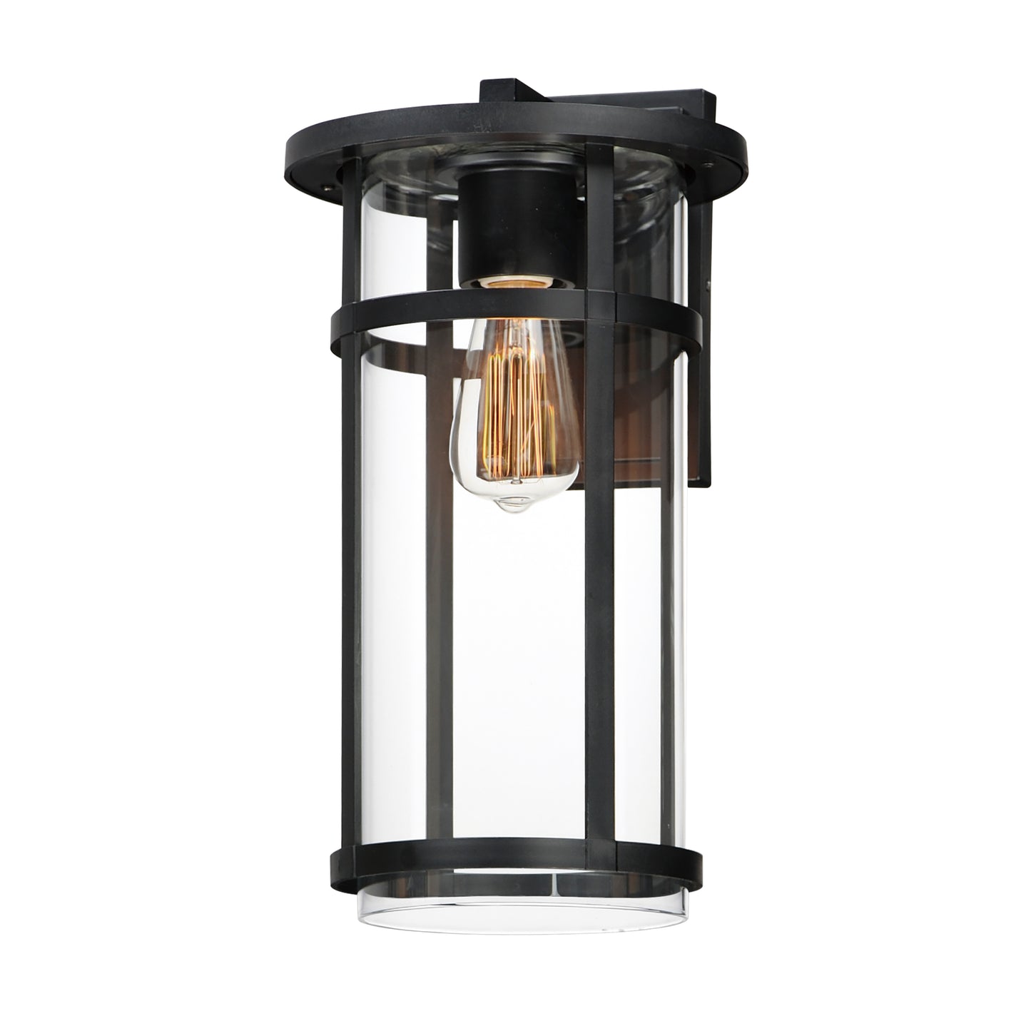 Clyde VX Large Outdoor Wall Sconce Black by Maxim Lighting
