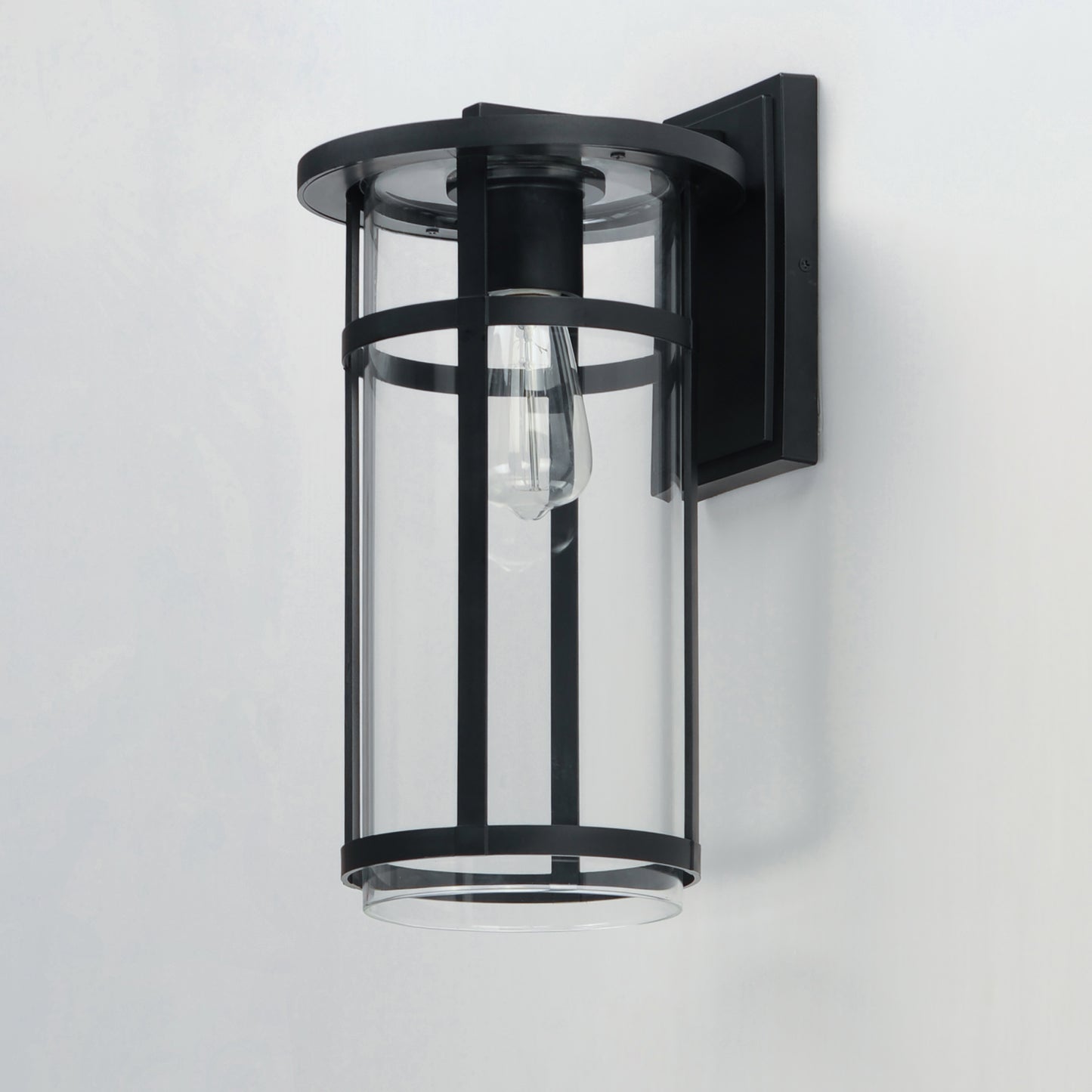 Clyde VX Large Outdoor Wall Sconce Black by Maxim Lighting