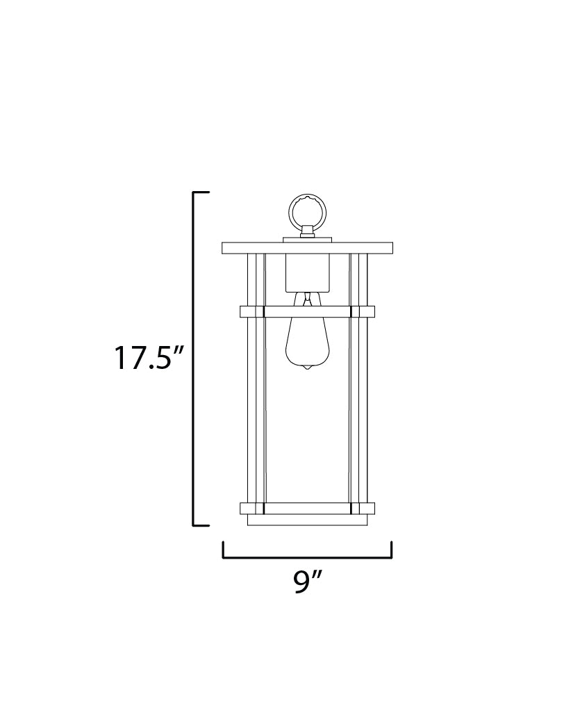 Clyde VX Outdoor VX Hanging Pendant Black by Maxim Lighting
