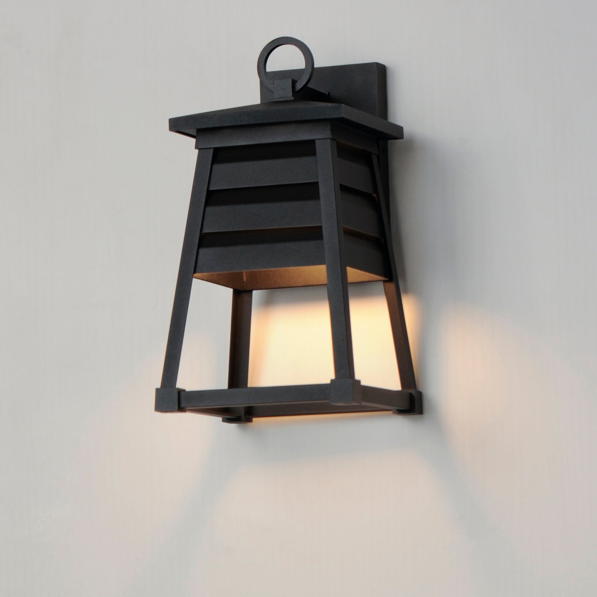 Shutters Small Outdoor Wall Sconce Black by Maxim Lighting