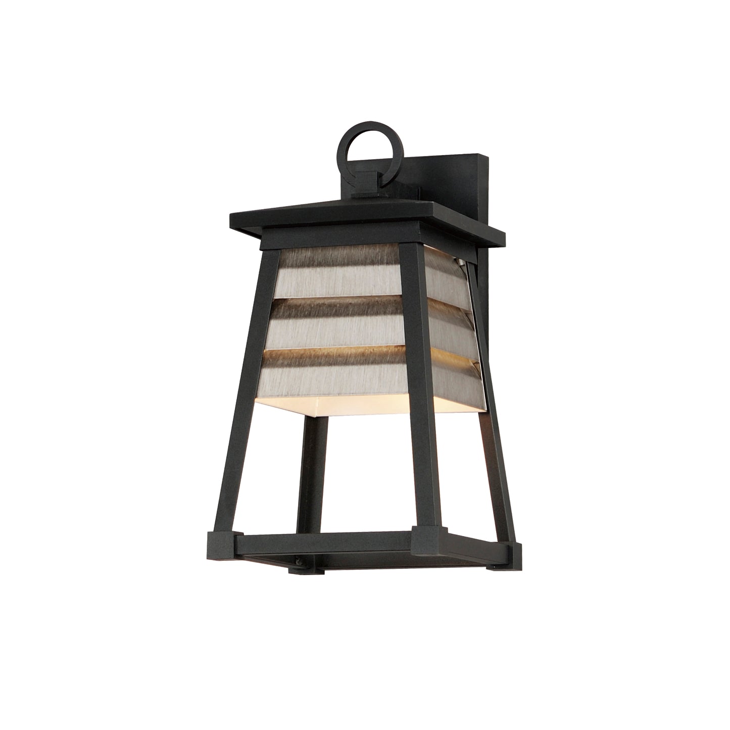 Shutters Small Outdoor Wall Sconce Weathered Zinc/Black by Maxim Lighting