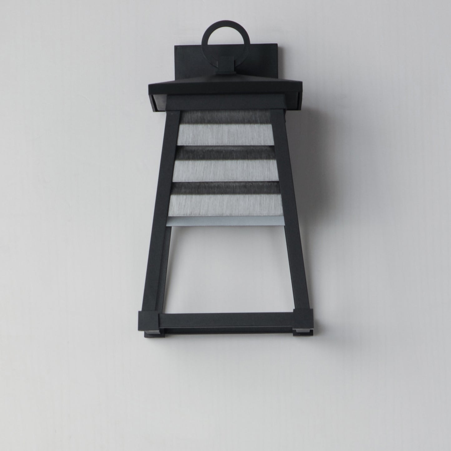 Shutters Small Outdoor Wall Sconce Weathered Zinc/Black by Maxim Lighting