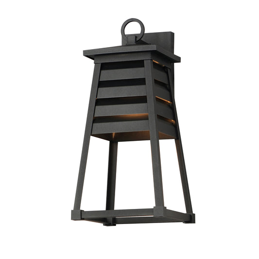 Shutters Medium Outdoor Wall Sconce Black by Maxim Lighting