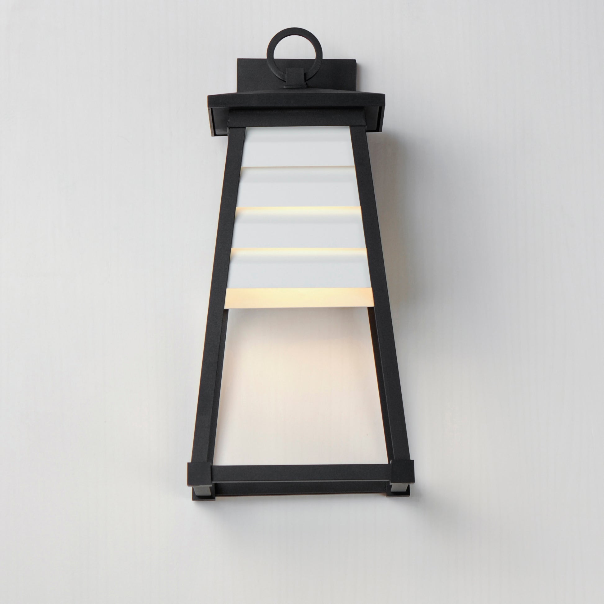 Shutters Medium Outdoor Wall Sconce White/Black by Maxim Lighting