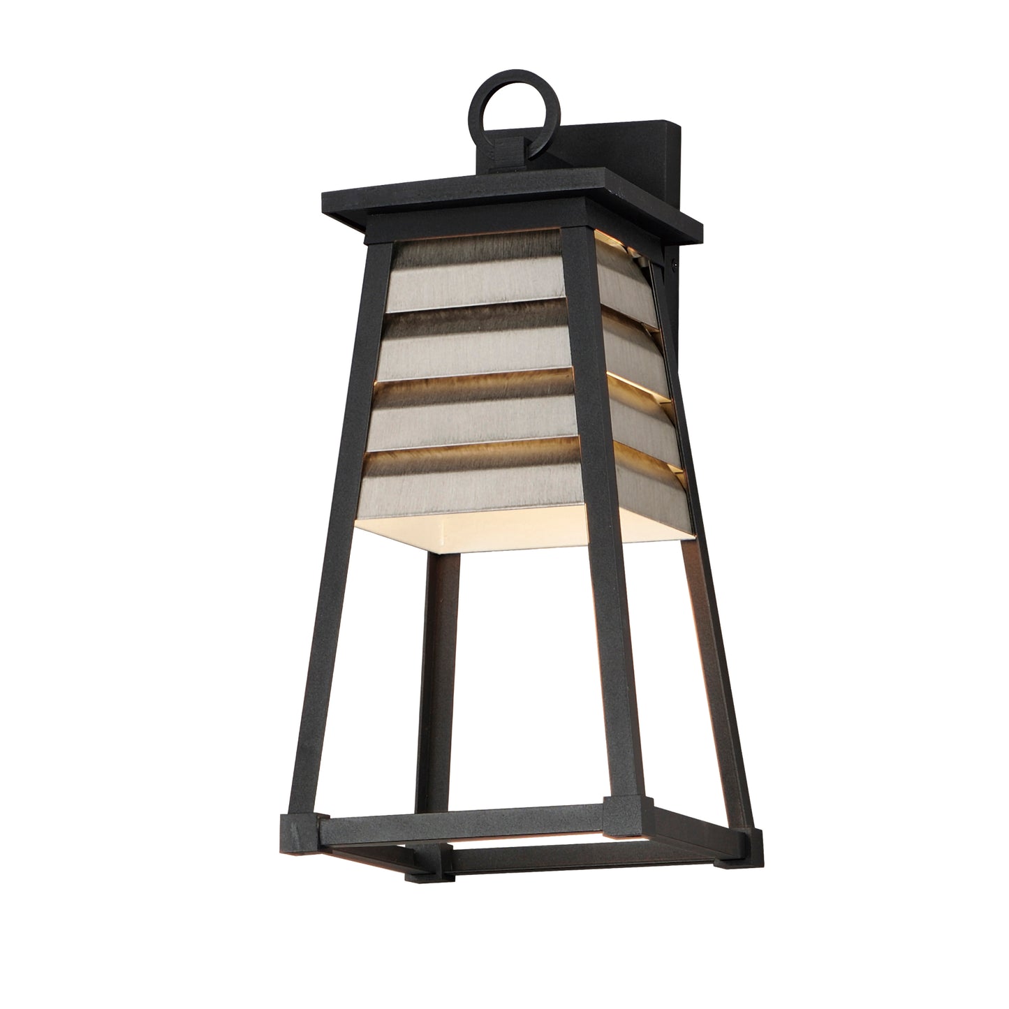 Shutters Medium Outdoor Wall Sconce Weathered Zinc/Black by Maxim Lighting