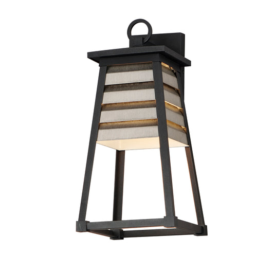 Shutters Medium Outdoor Wall Sconce Weathered Zinc/Black by Maxim Lighting