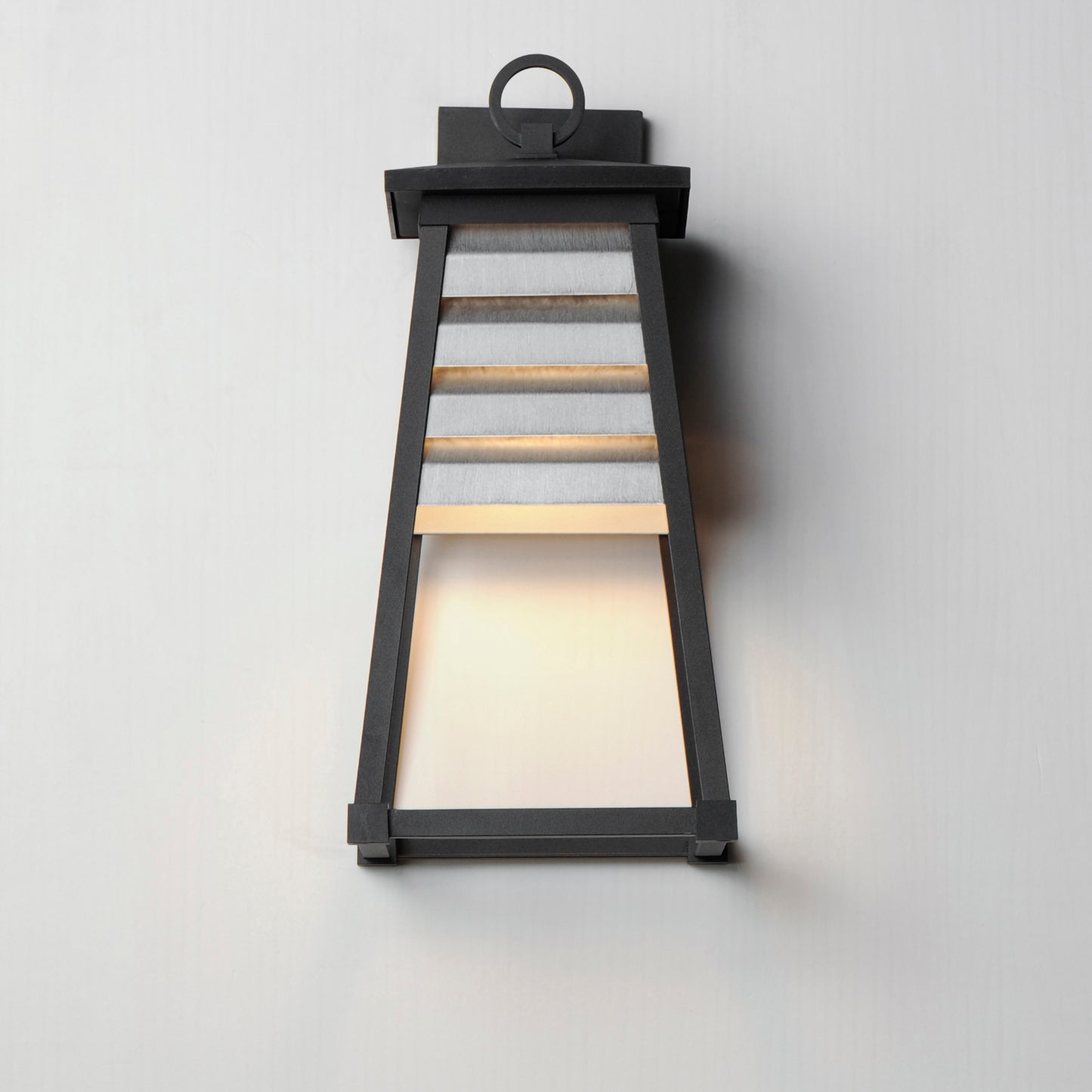 Shutters Medium Outdoor Wall Sconce Weathered Zinc/Black by Maxim Lighting
