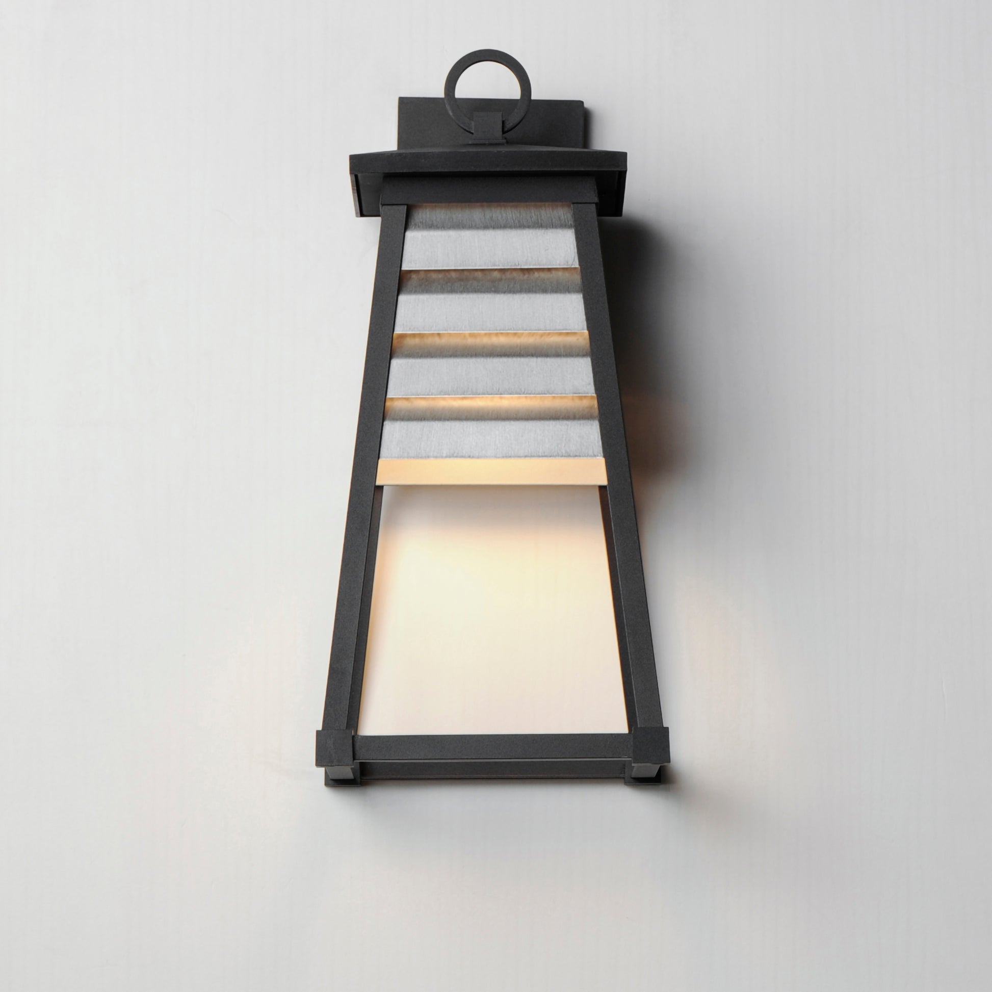 Shutters Medium Outdoor Wall Sconce Weathered Zinc/Black by Maxim Lighting