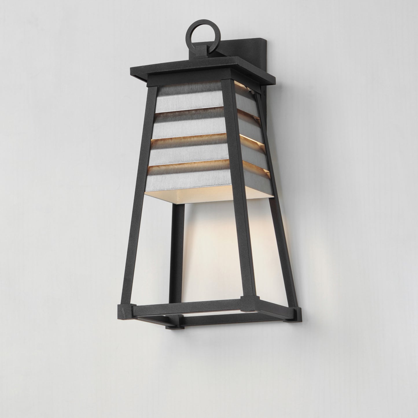 Shutters Medium Outdoor Wall Sconce Weathered Zinc/Black by Maxim Lighting