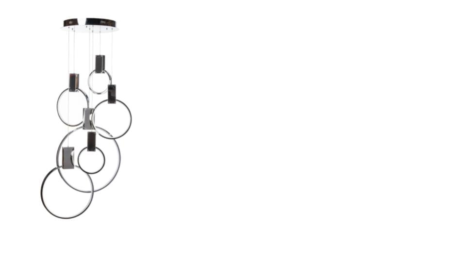 Hong Kong LED Circular Chandelier - Finesse Decor CH-1172-B