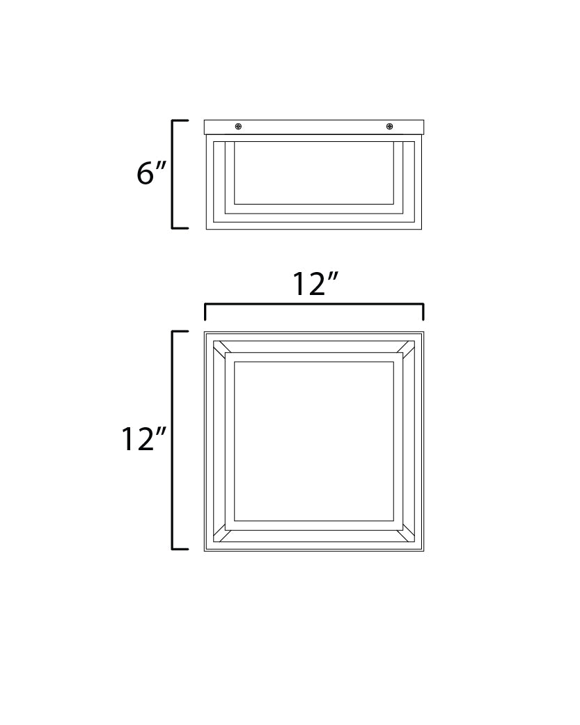 Cabana VX 2-Light Flush Mount Black by Maxim Lighting
