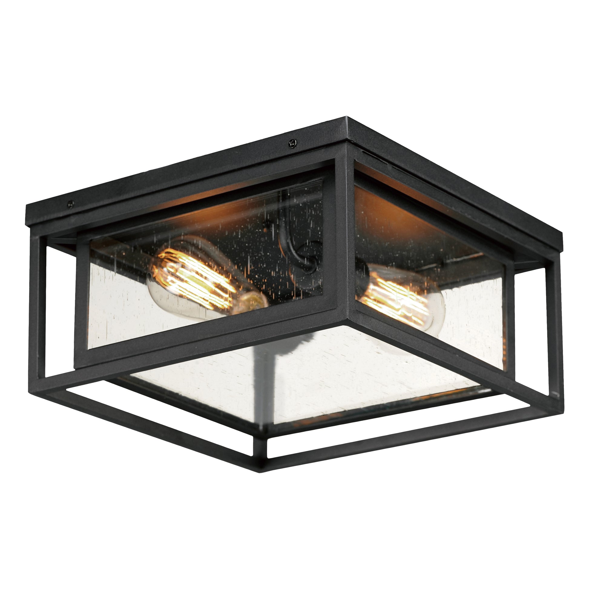 Cabana VX 2-Light Flush Mount Black by Maxim Lighting