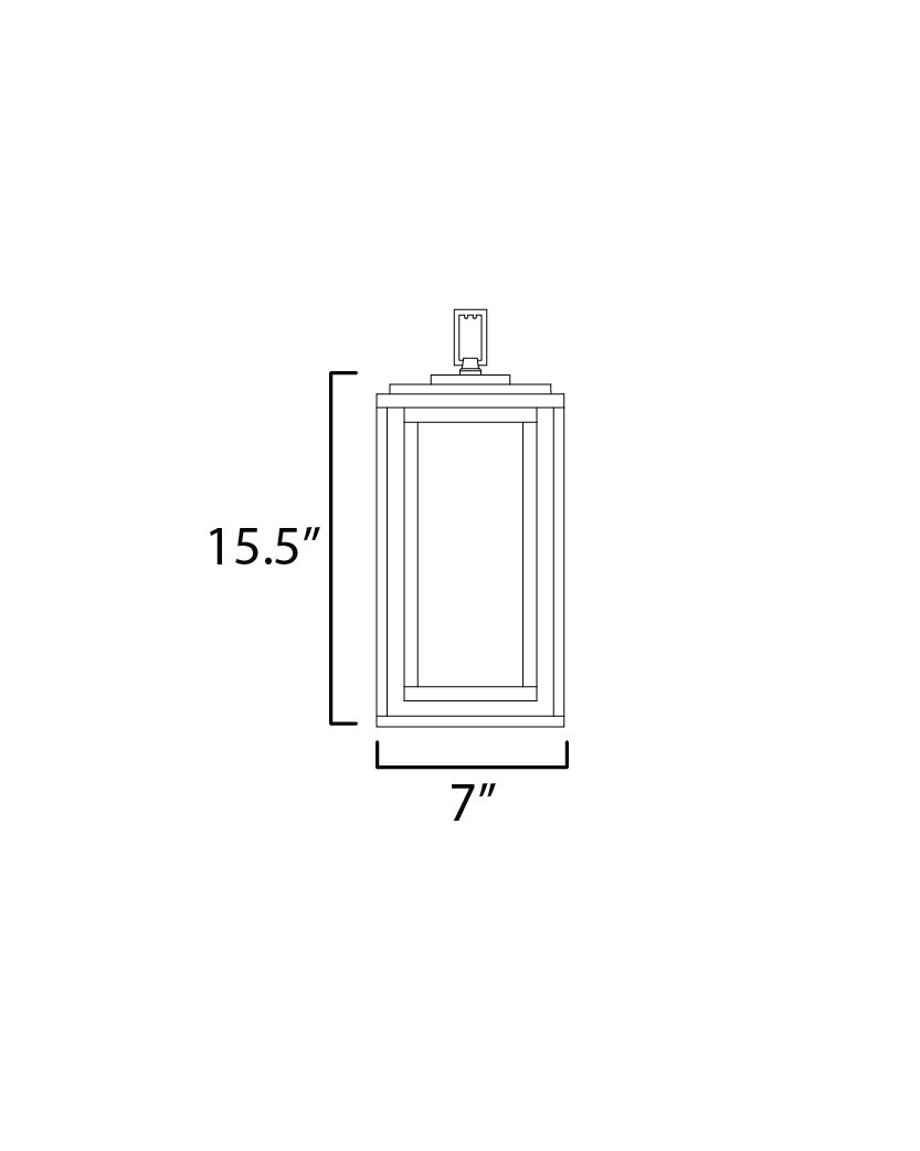 Cabana VX Outdoor Hanging Pendant Black by Maxim Lighting